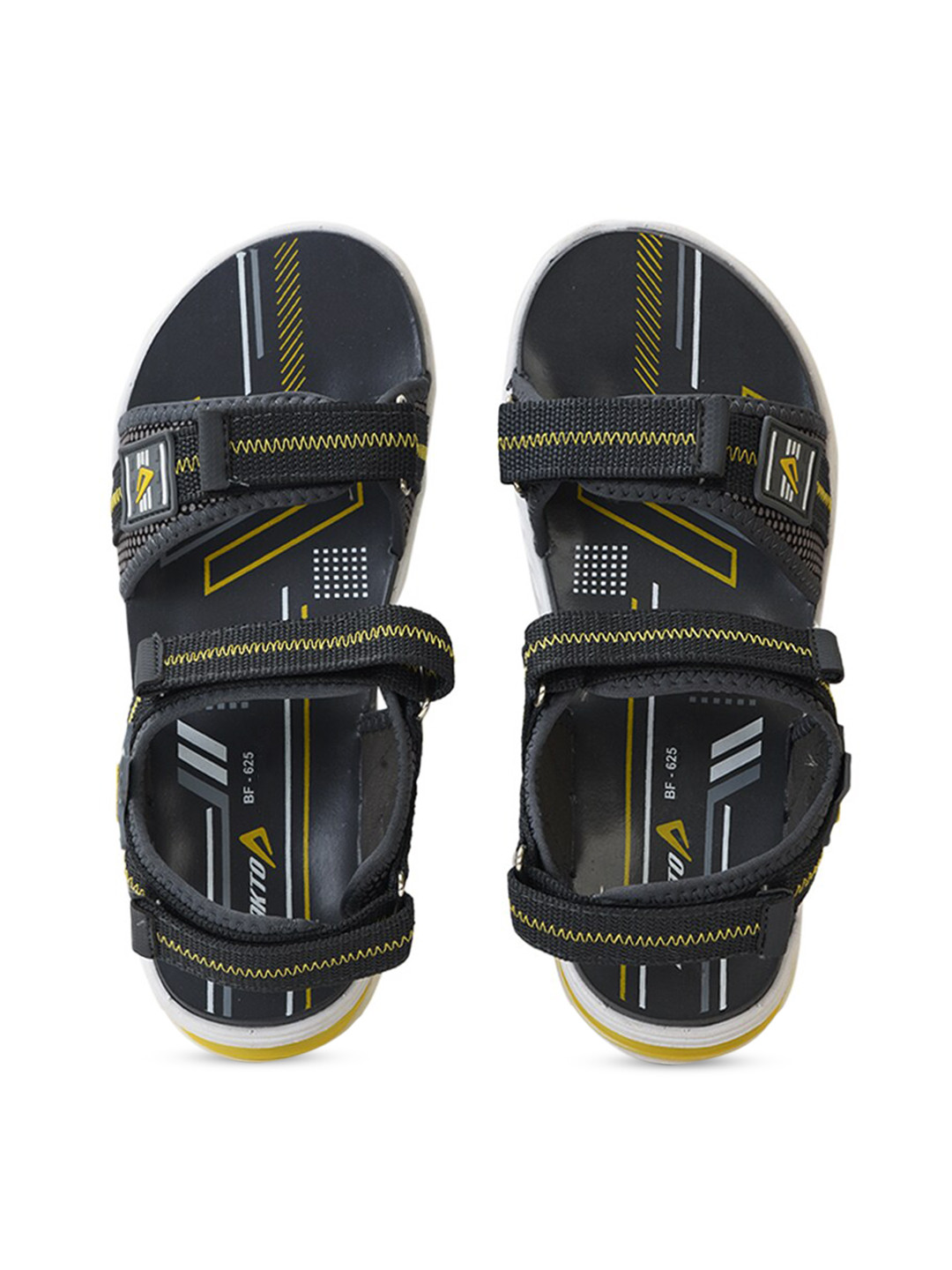 

IMPAKTO Men Grey Sports Sandals