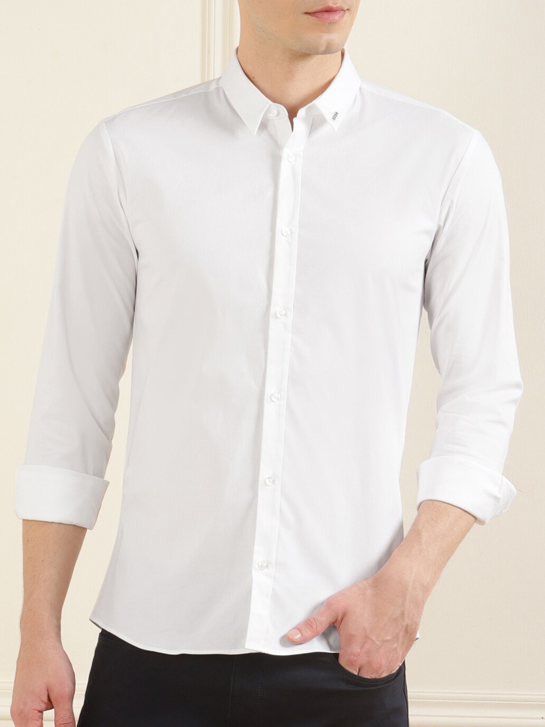 

HUGO Men White Casual Shirt