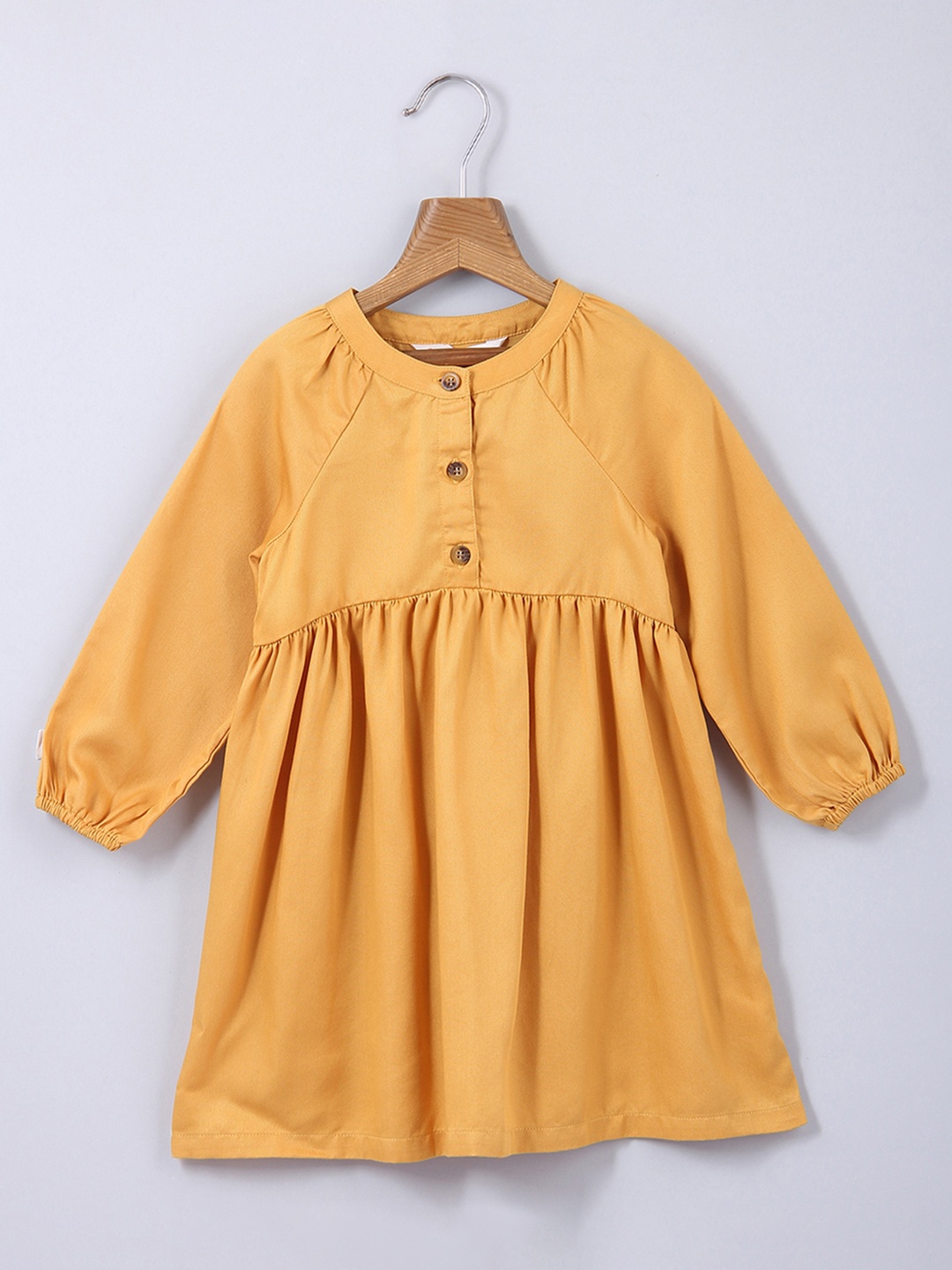 

Beebay Girls Mustard Yellow A-Line Dress