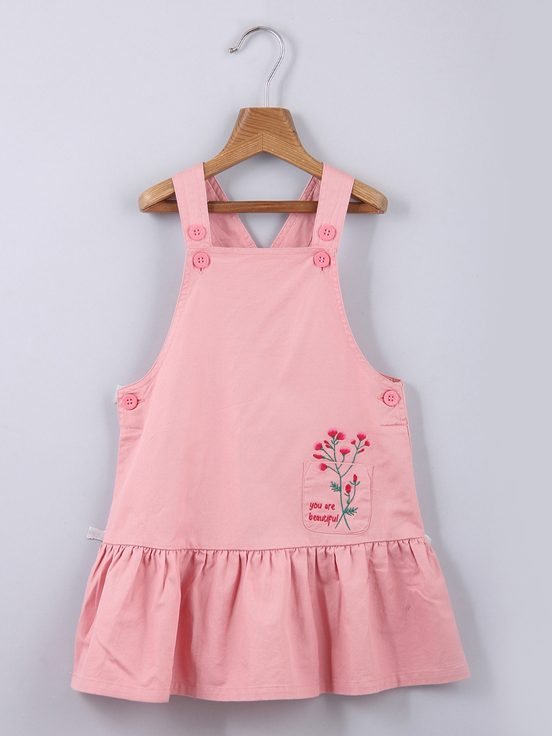 

Beebay Pink Pinafore Cotton Dress