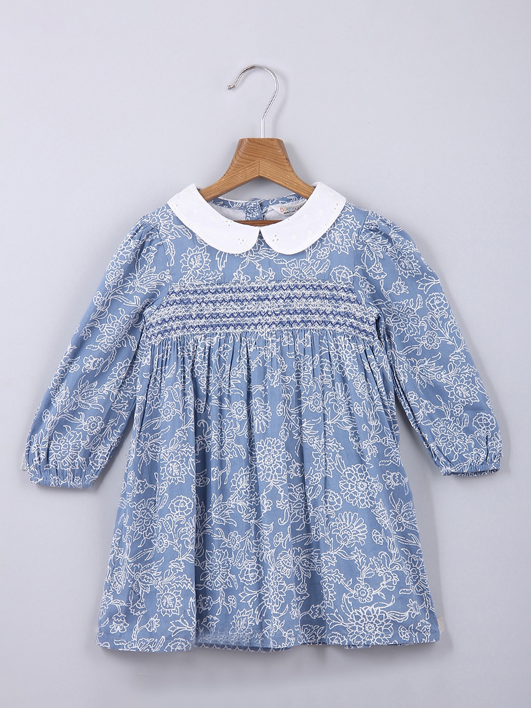 

Beebay Girls Blue Floral Dress