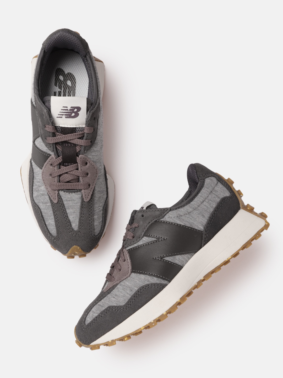 

New Balance Women Grey Colourblocked Sneakers