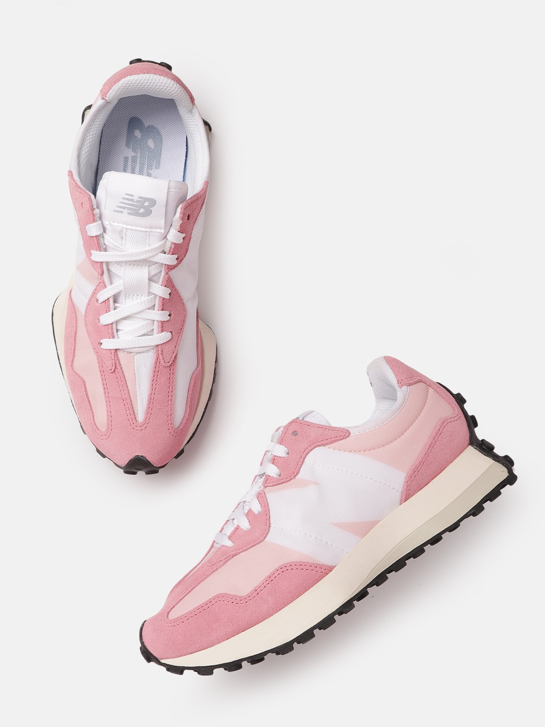 

New Balance Women Pink Solid 327 Sports Shoes