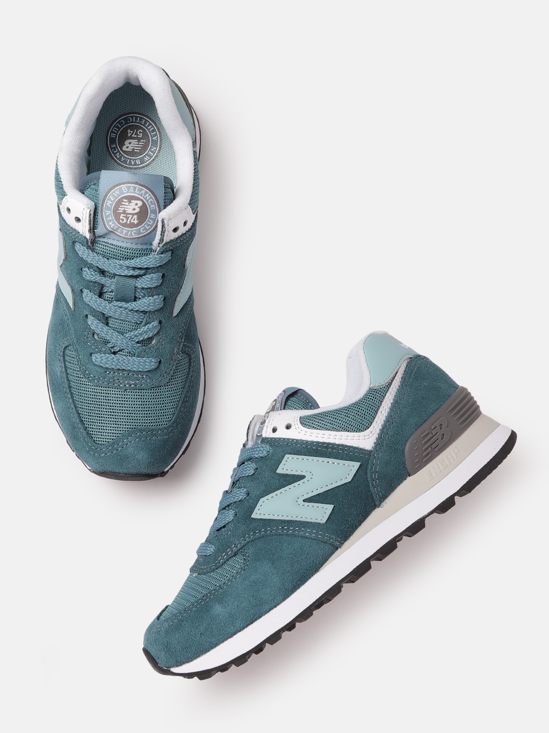 

New Balance Women Teal Green Solid Sneakers