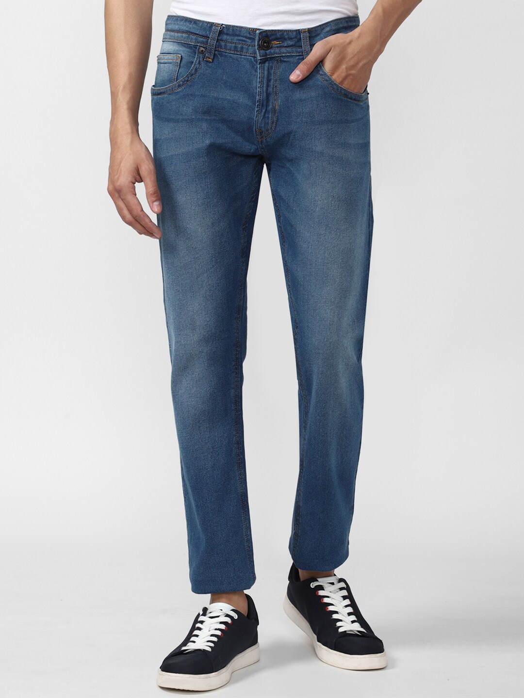 

Peter England Casuals Men Blue Slim Fit Light Fade Jeans