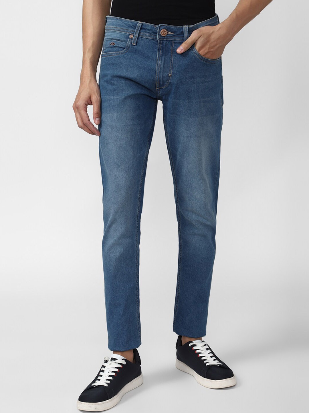 

Peter England Casuals Men Blue Skinny Fit Light Fade Jeans