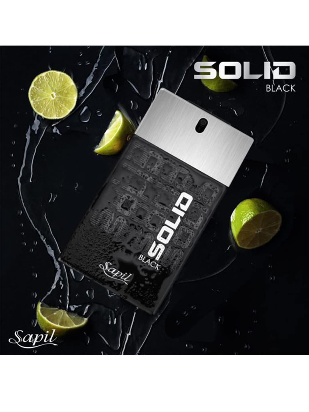 

Sapil Men Solid Black Eau De Toilette - 100 ml