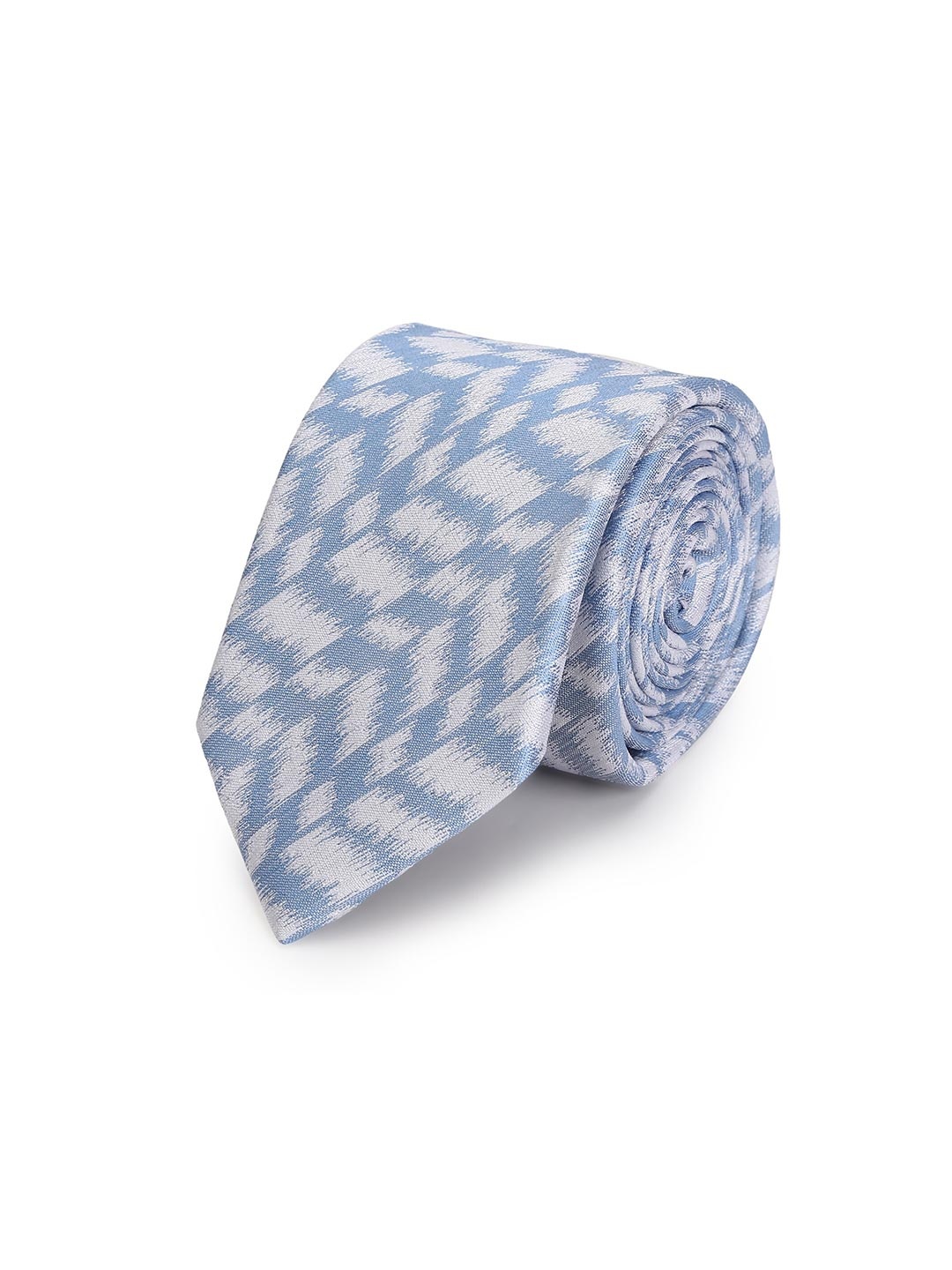

Ted Baker Men Blue & White Woven Design Broad Tie