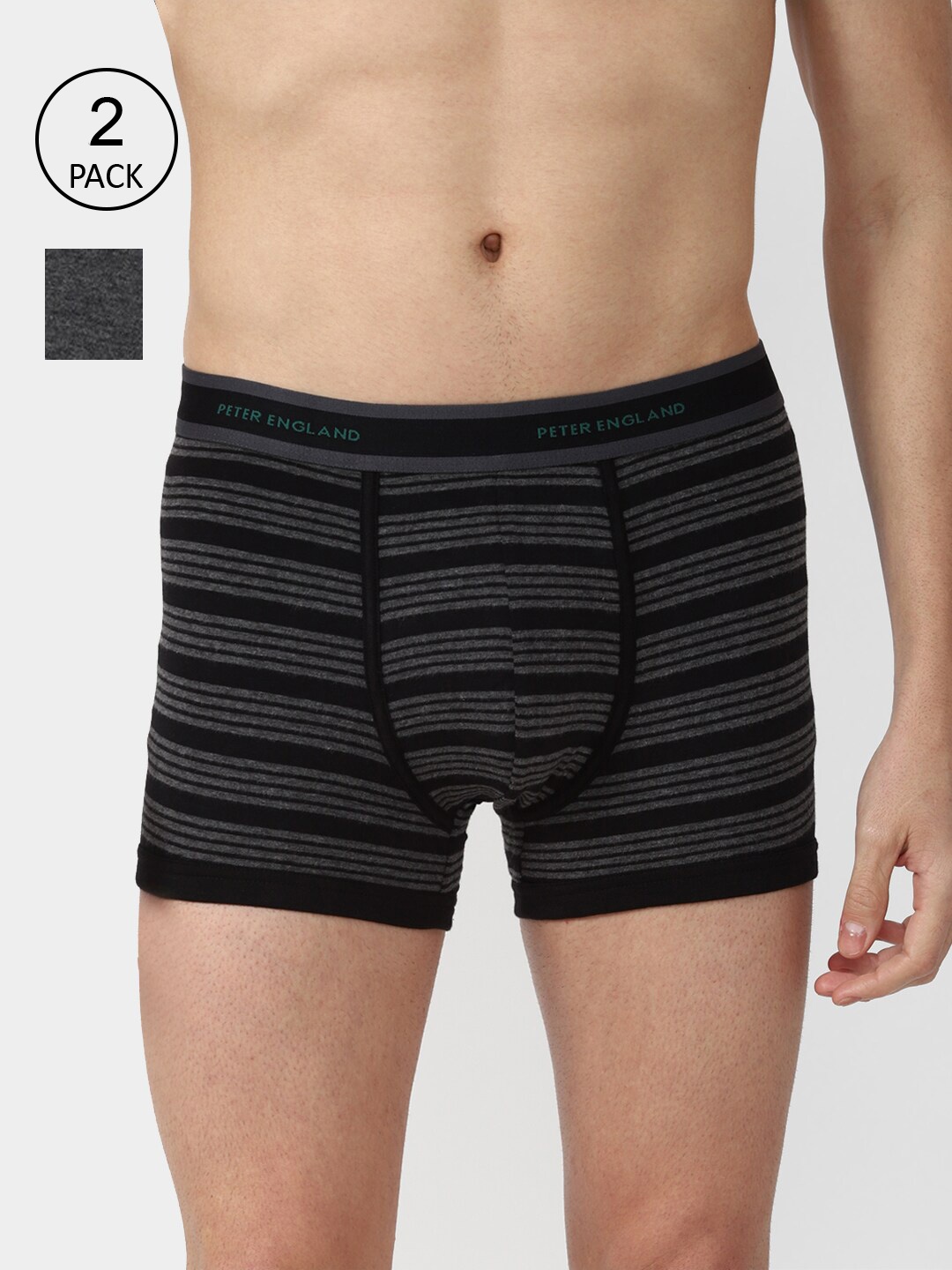 

Peter England Men Pack Of 2 Trunks PETRMRGPQ42038, Grey