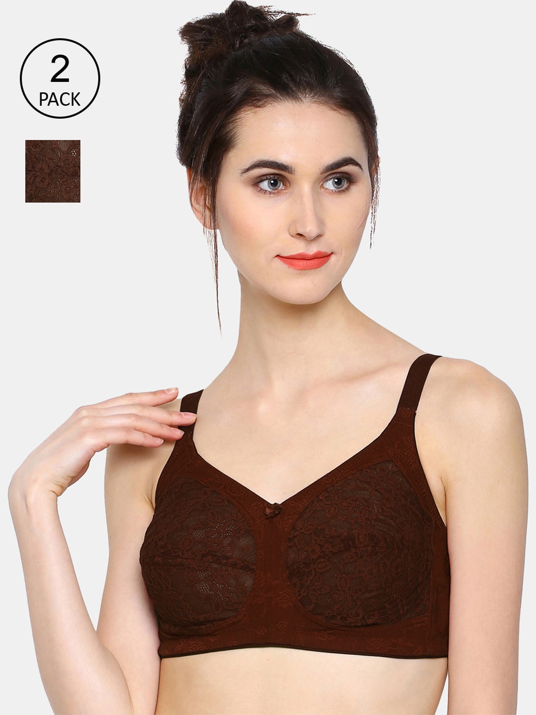 

Sonari Women Pack of 2 Maroon Bra