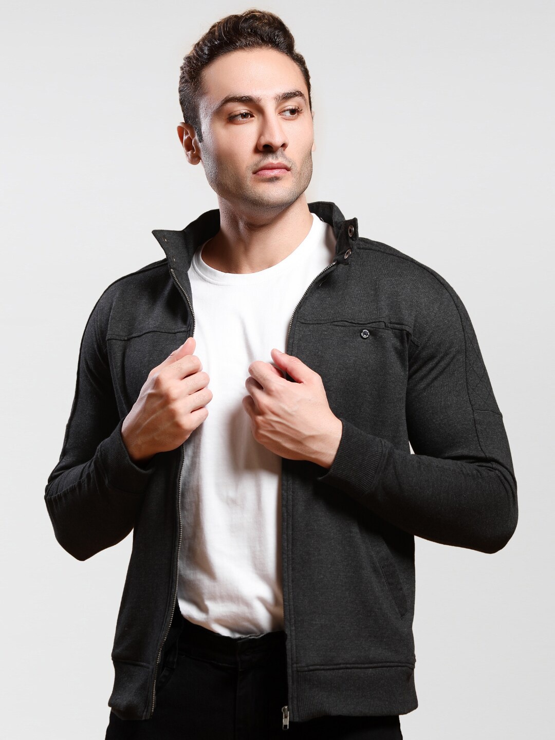 

Dream of Glory Inc Men Charcoal Lightweight Outdoor Tailored Jacket