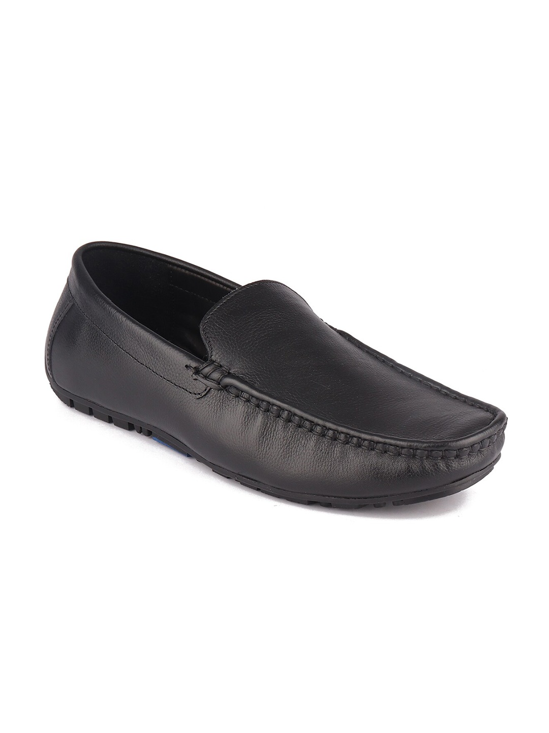 

TOP BRASS Men Black Solid Leather Loafer