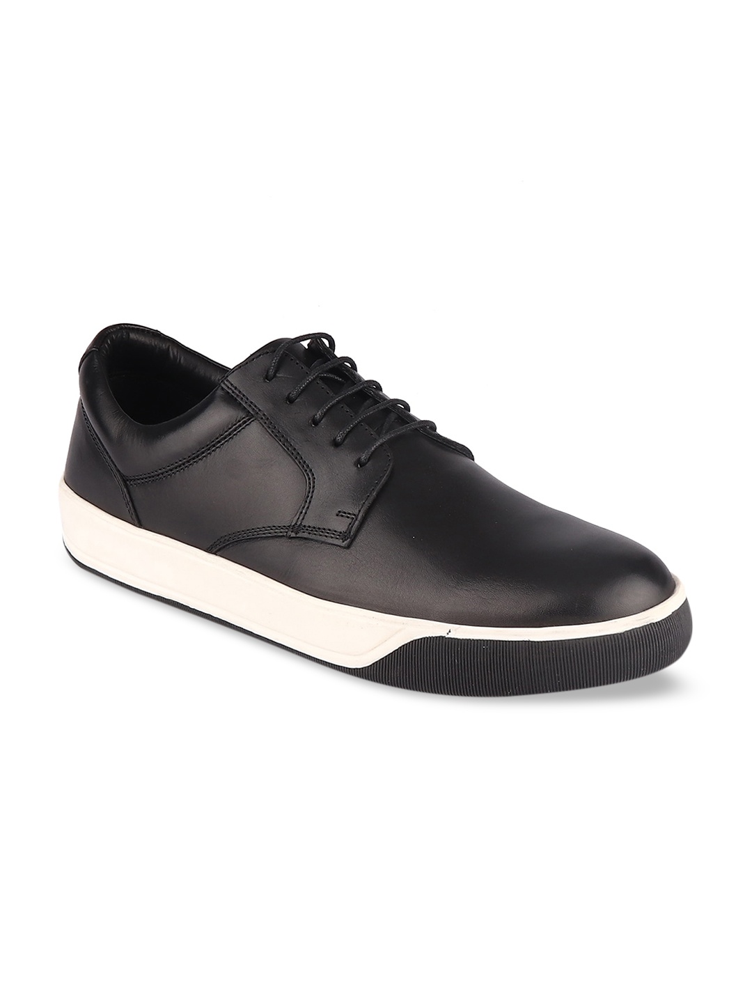 

TOP BRASS Men Black Genuine Leather Lace up Formal Black Shoe's