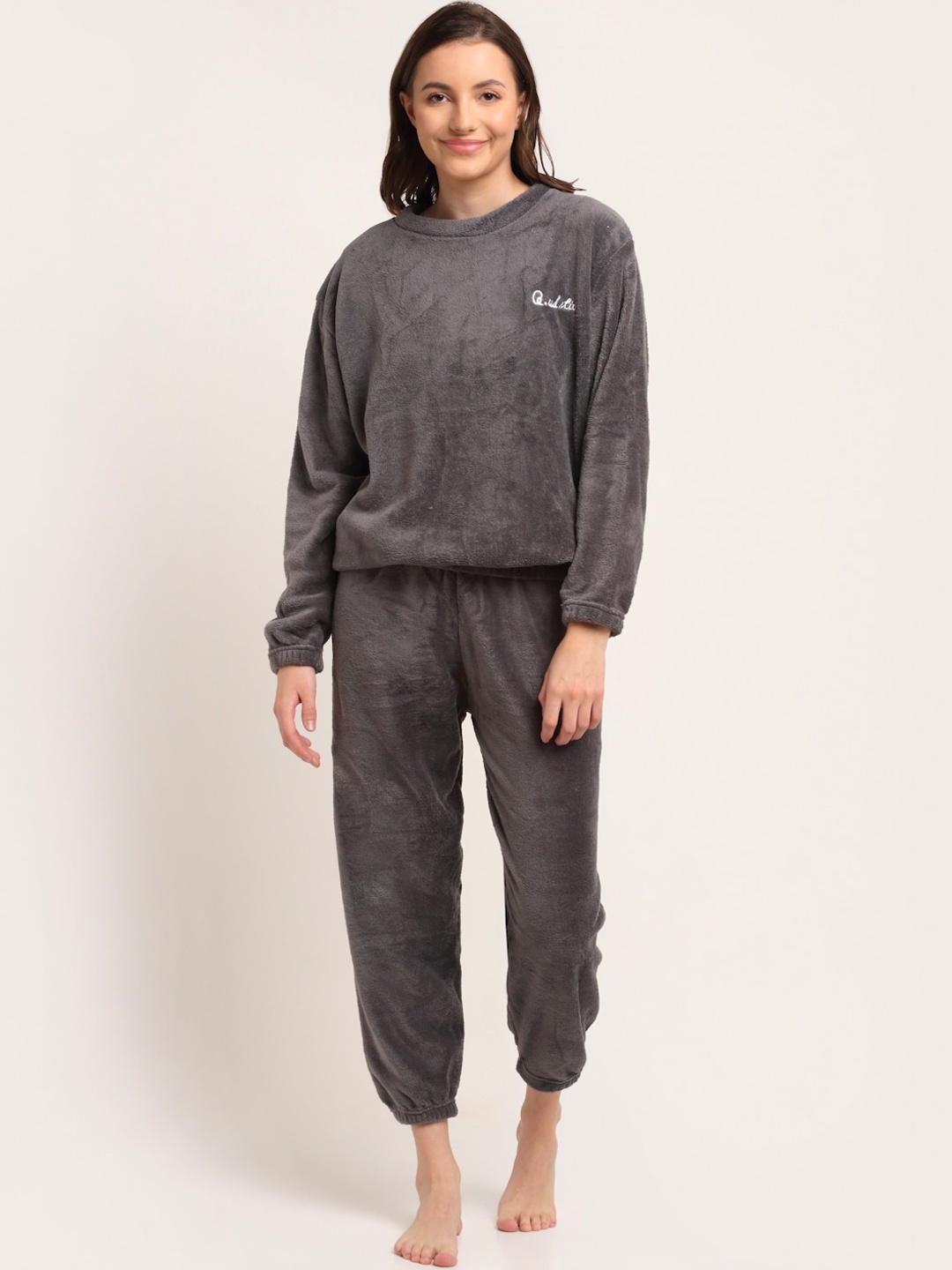 

TAG 7 Women Grey Night suit