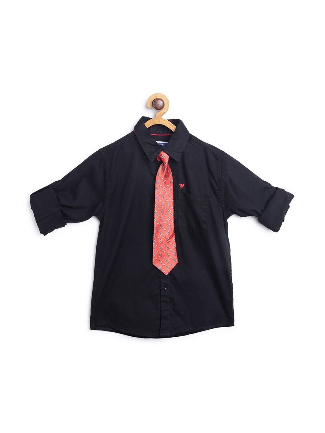 

612League Boys Black Classic Casual Shirt