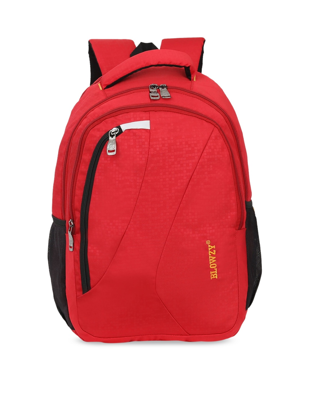 

Blowzy Bags Unisex Red & Black Backpack with Hip Strap