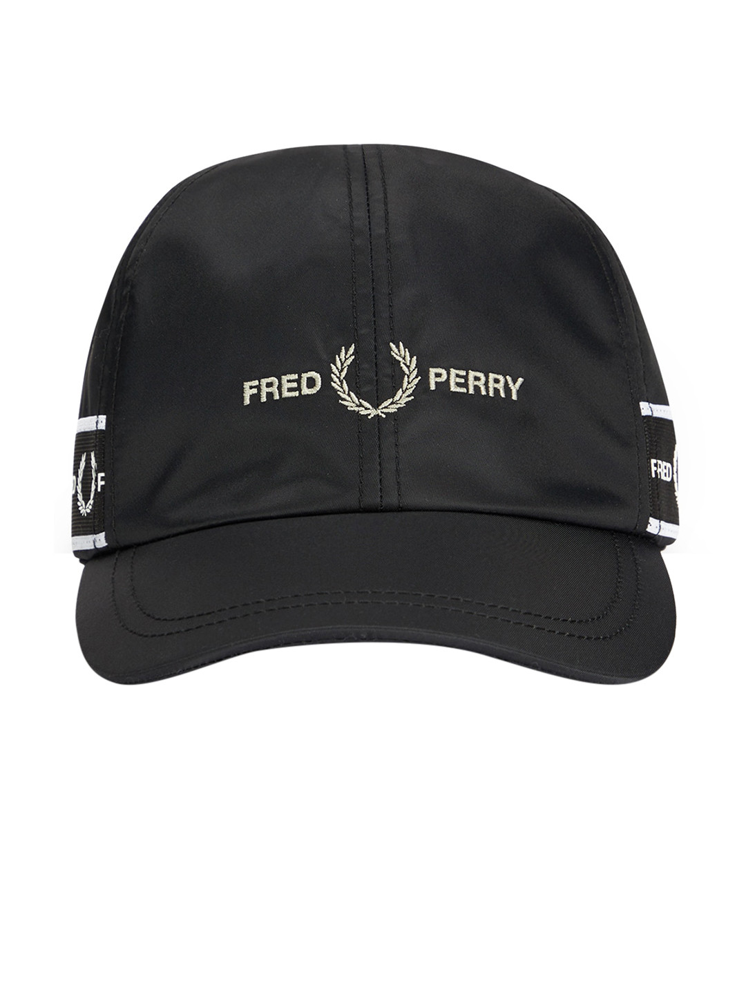 

Fred Perry Men Black & White Embroidered Baseball Cap