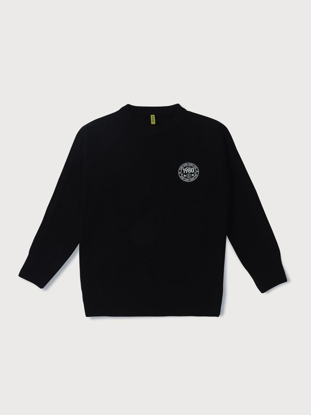 

Gini and Jony Boys Black Full Sleeves Pullover
