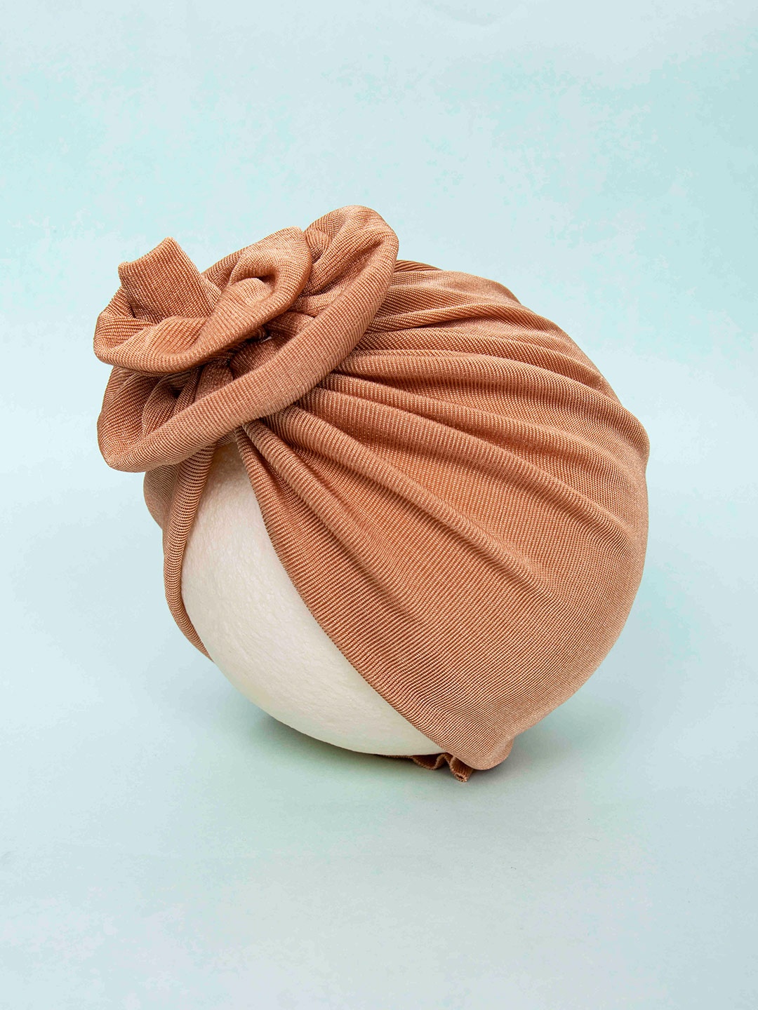 

Arendelle Girls Brown Turban Caps For Babies