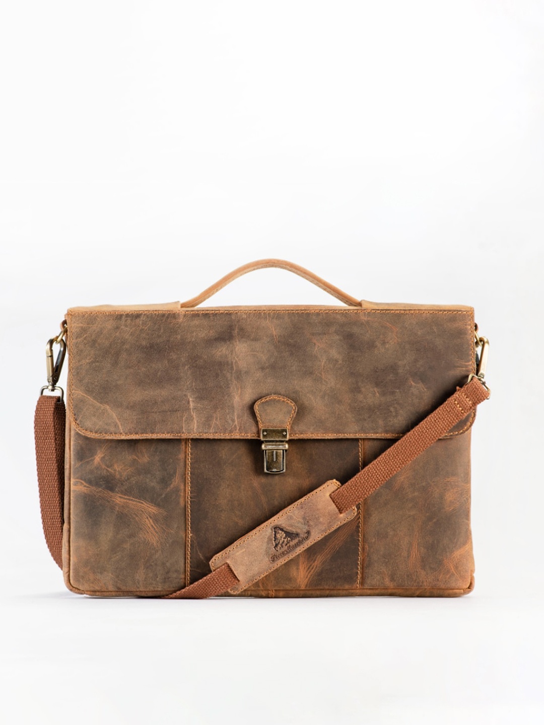 

Picco Massimo Unisex Tan Leather Laptop Bag