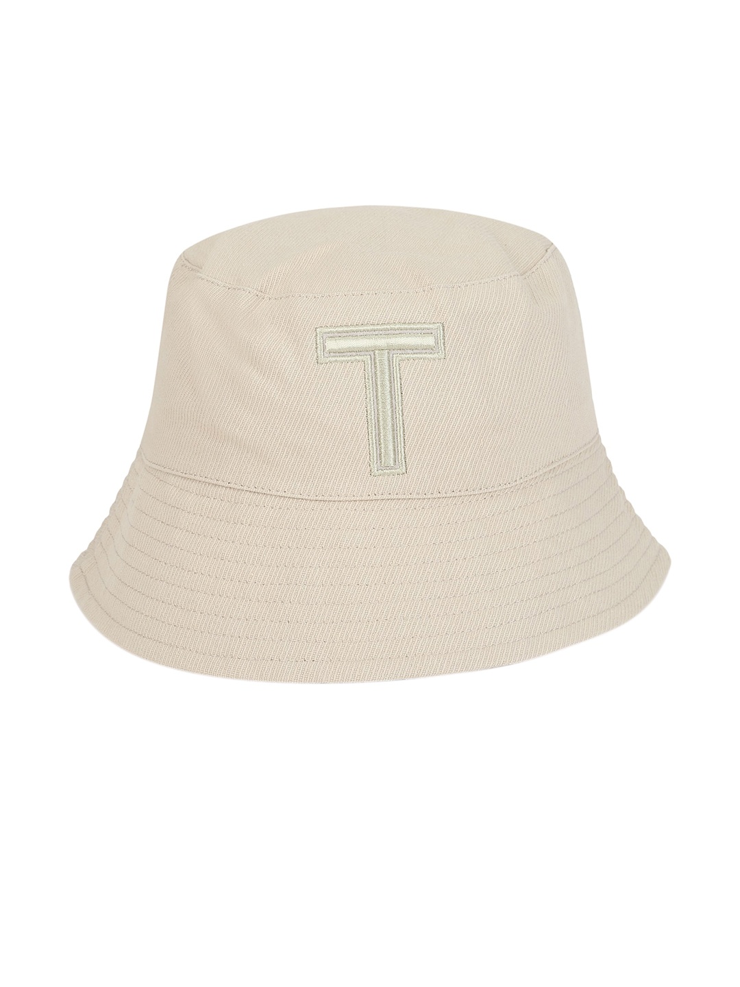 

Ted Baker Men Cream-Coloured Self Design Cotton Teri Bucket Hat