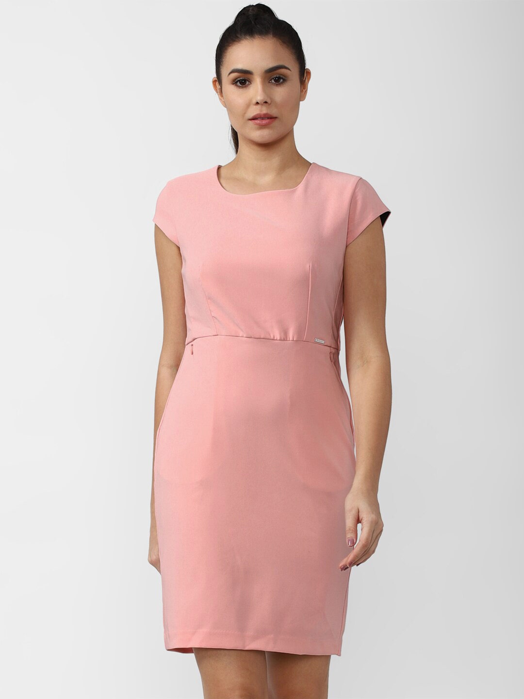 

Van Heusen Woman Pink Sheath Dress