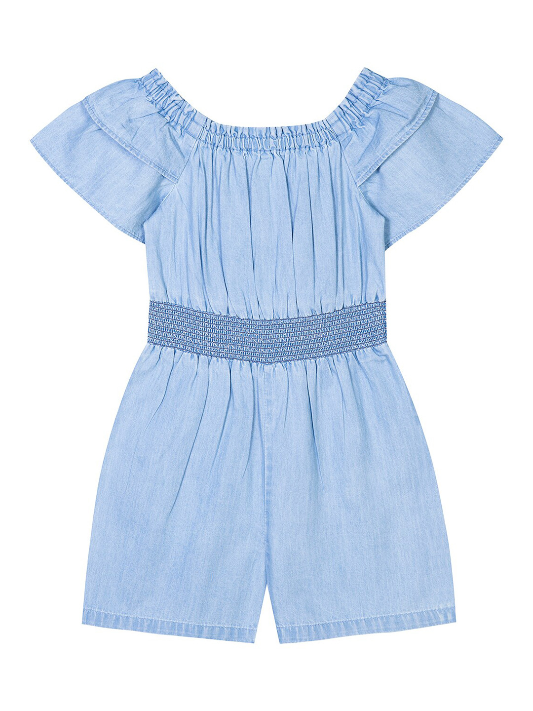 

Budding Bees Girls Blue Solid Jumpsuit