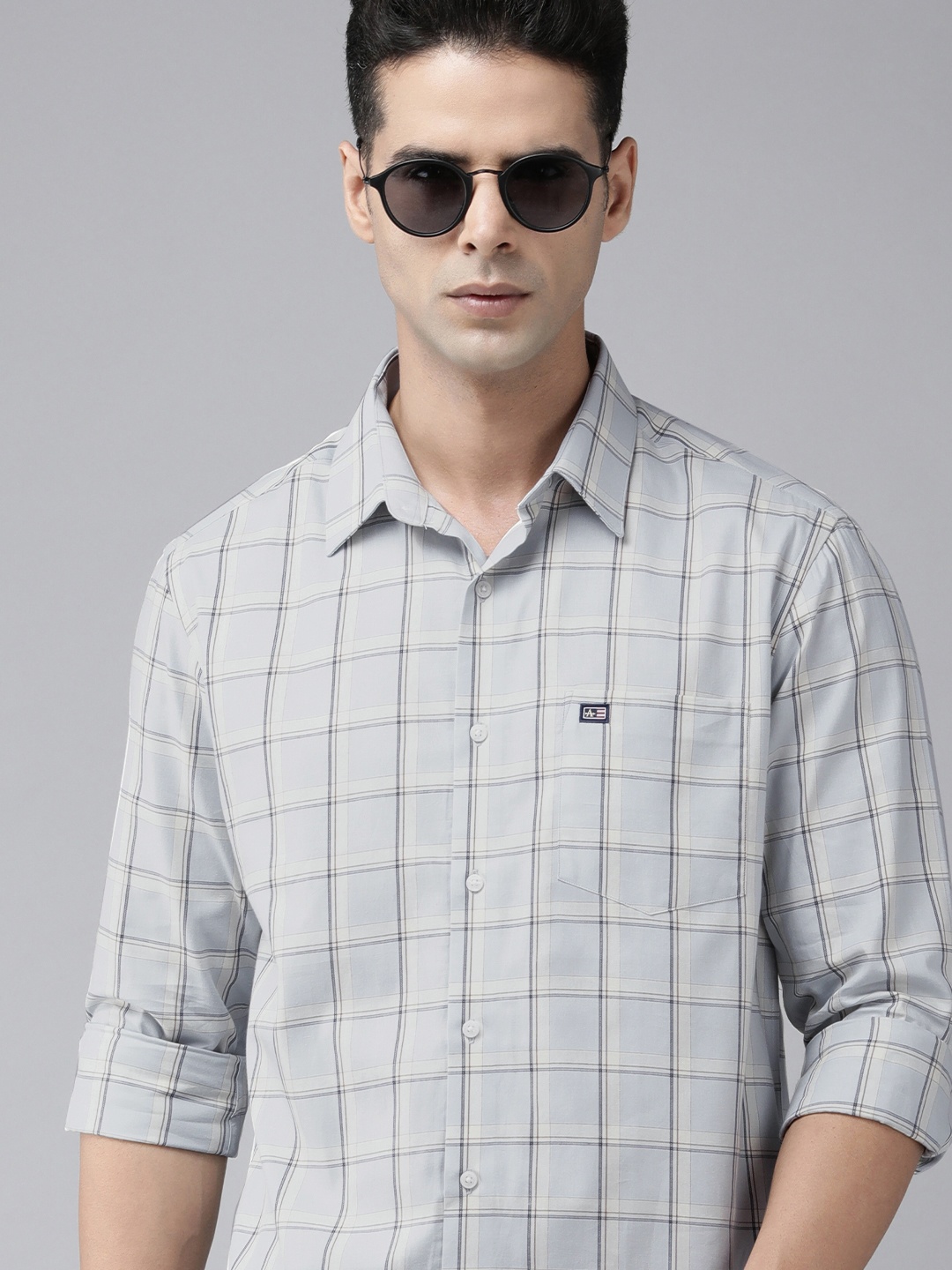 

Arrow Sport Men Green Pure Cotton Original Slim Fit Checked Casual Shirt