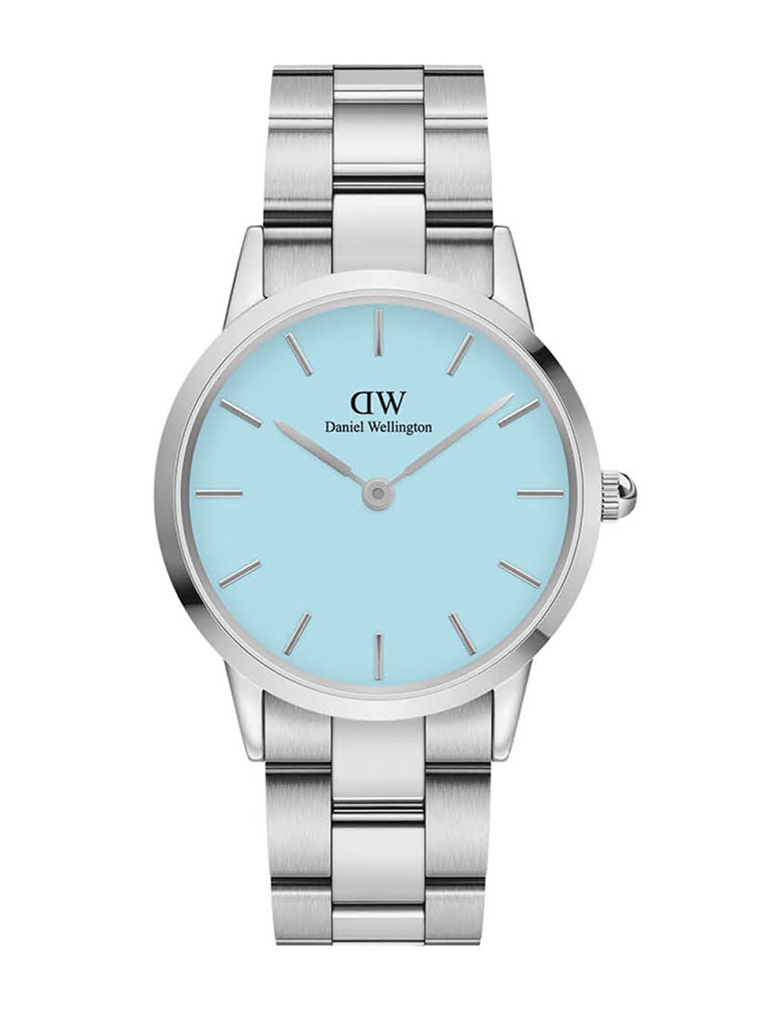 

Daniel Wellington Unisex Iconic Link 36mm Round Analogue Watch- DW00100542, Silver