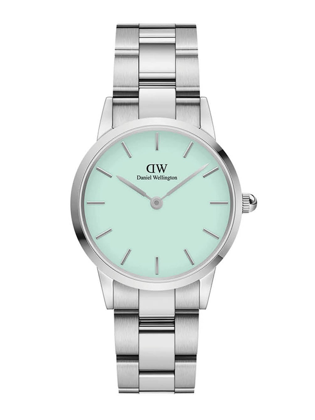 

Daniel Wellington Iconic Link Women Dial Green 28mm Round Analogue Watch - DW00100537, Silver