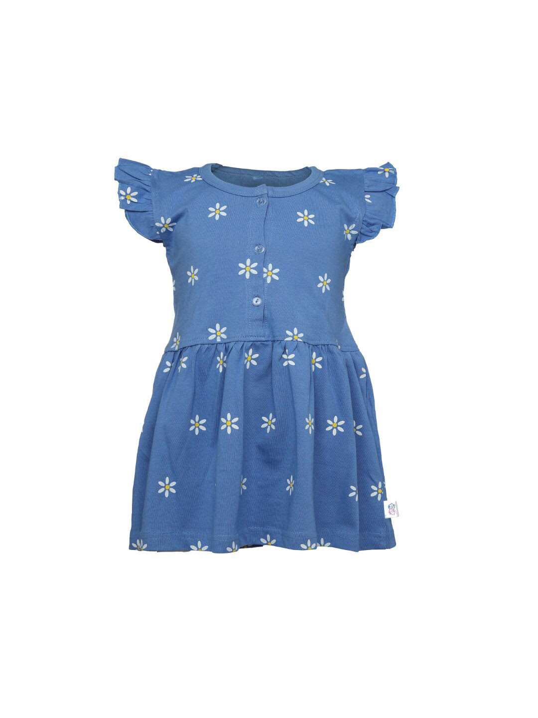 

CATCUB Blue & White Floral Fit and Flare Dress