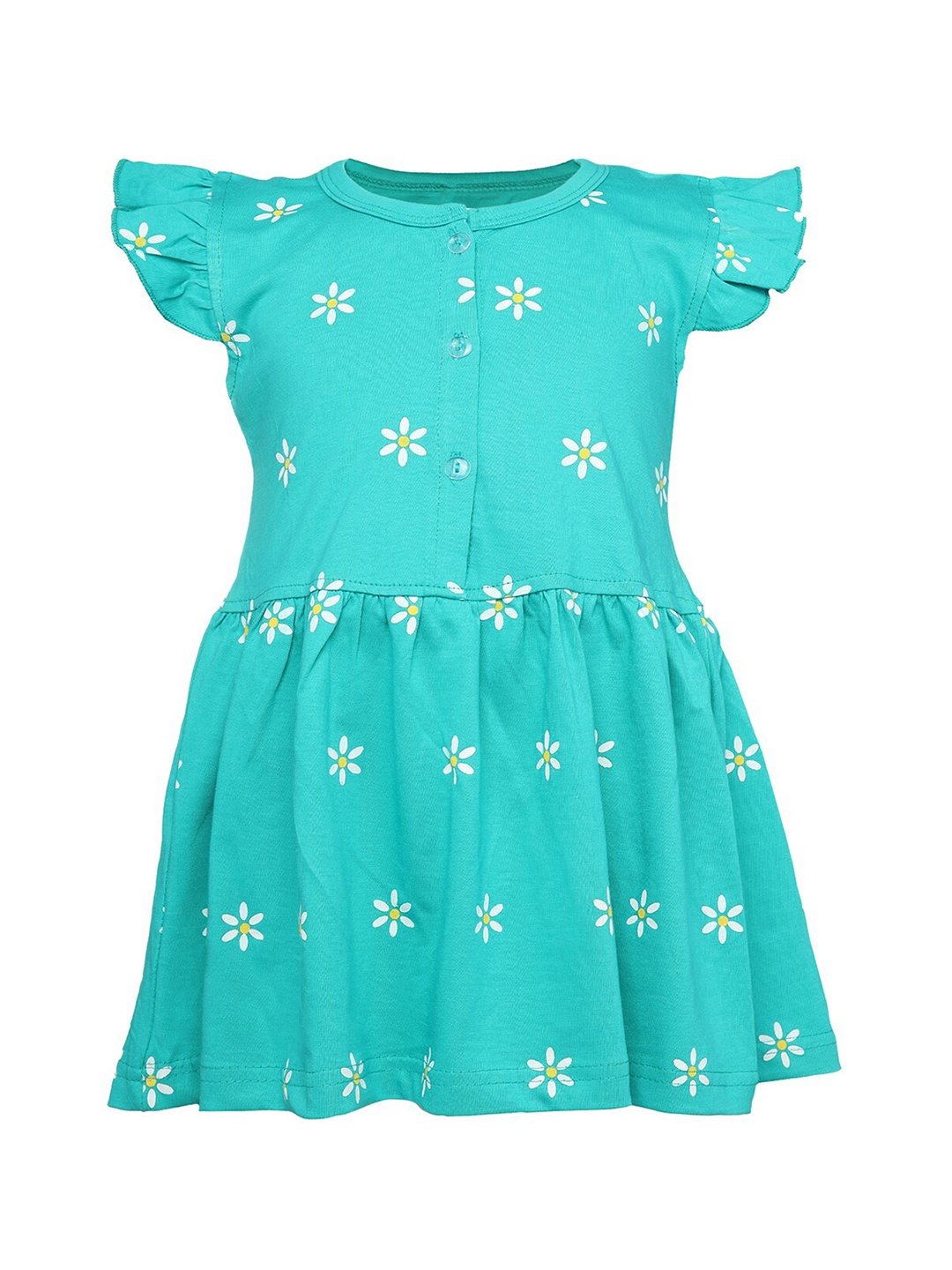 

CATCUB Girls Green Floral Dress