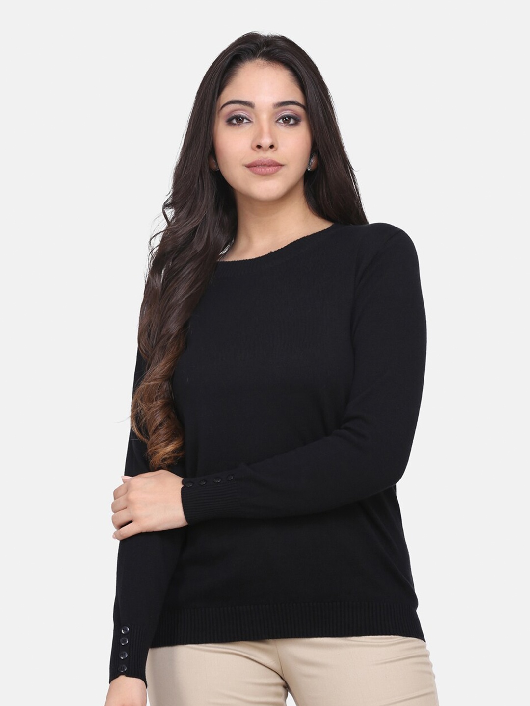 

PowerSutra Women Black Long Sleeve Pullover