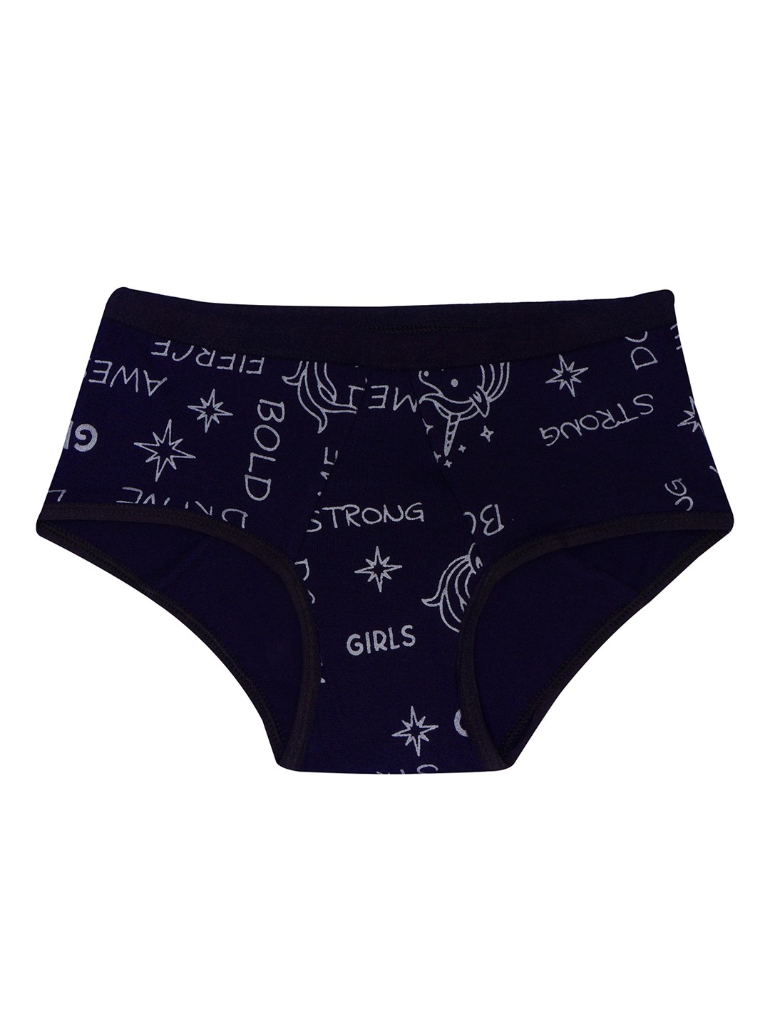 

DChica Girls Blue Printed Eco-friendly Anti Microbial Lining Period Briefs
