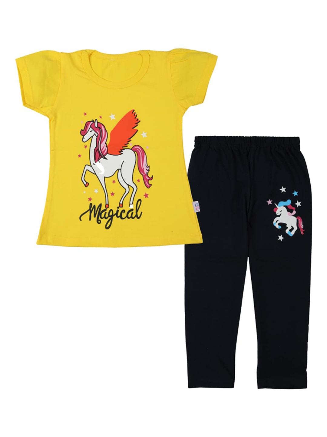 

CATCUB Girls Yellow Clothing Set