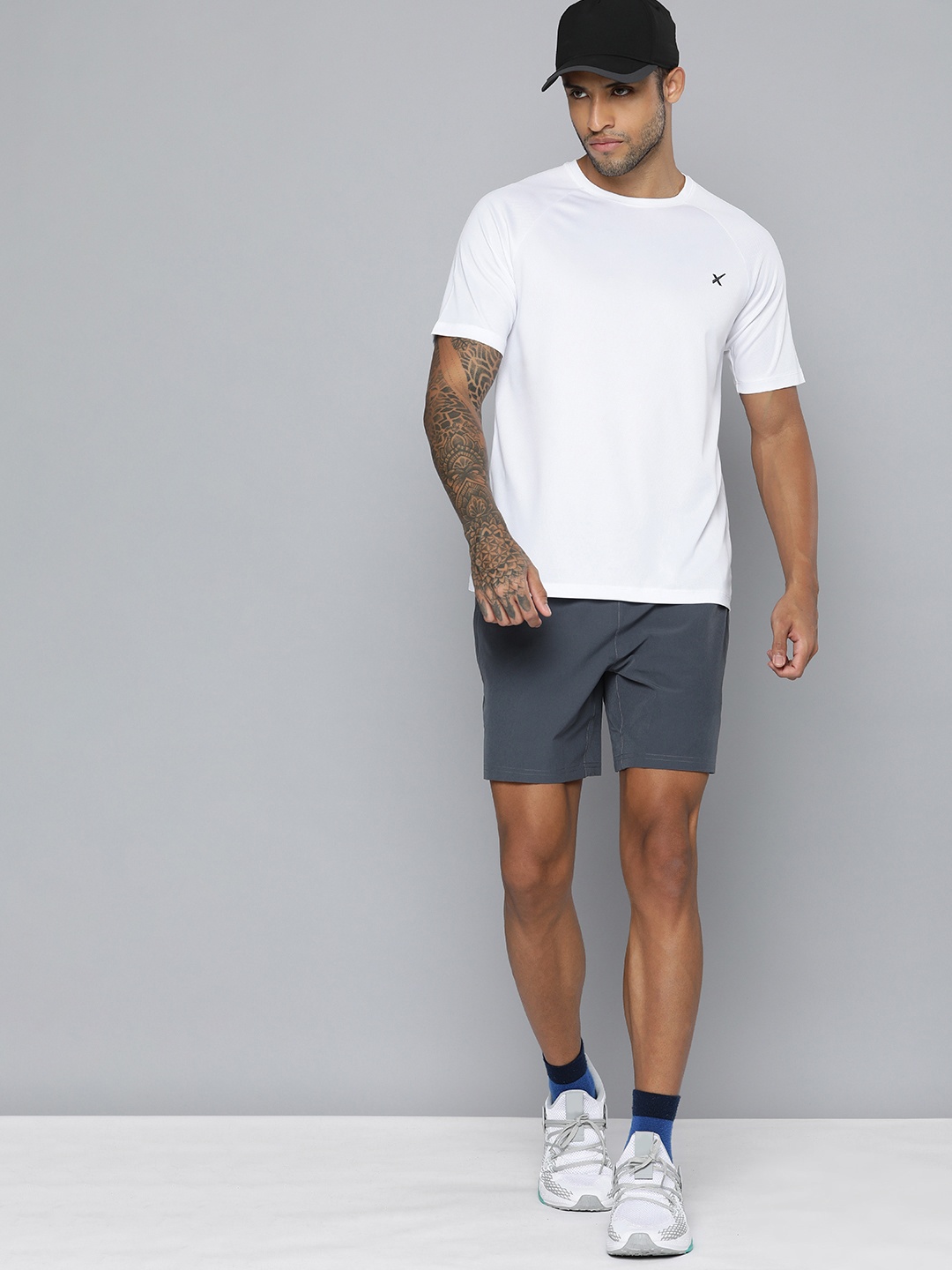 

HRX by Hrithik Roshan Men White Brand Logo Printed T-shirt
