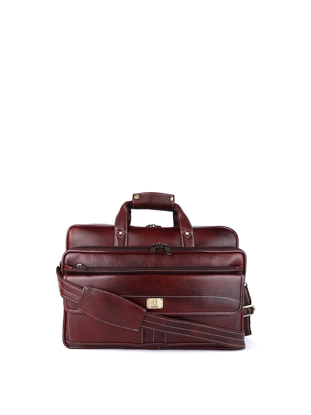 

HiLEDER Women Pure Leather 15.5 Inch Laptop Bag, Brown