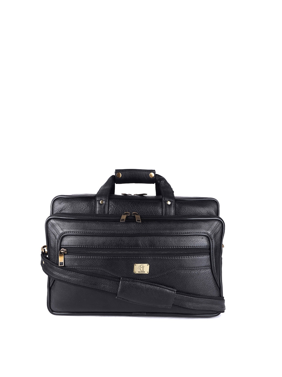 

HiLEDER Women Pure Leather Laptop Bag, Black