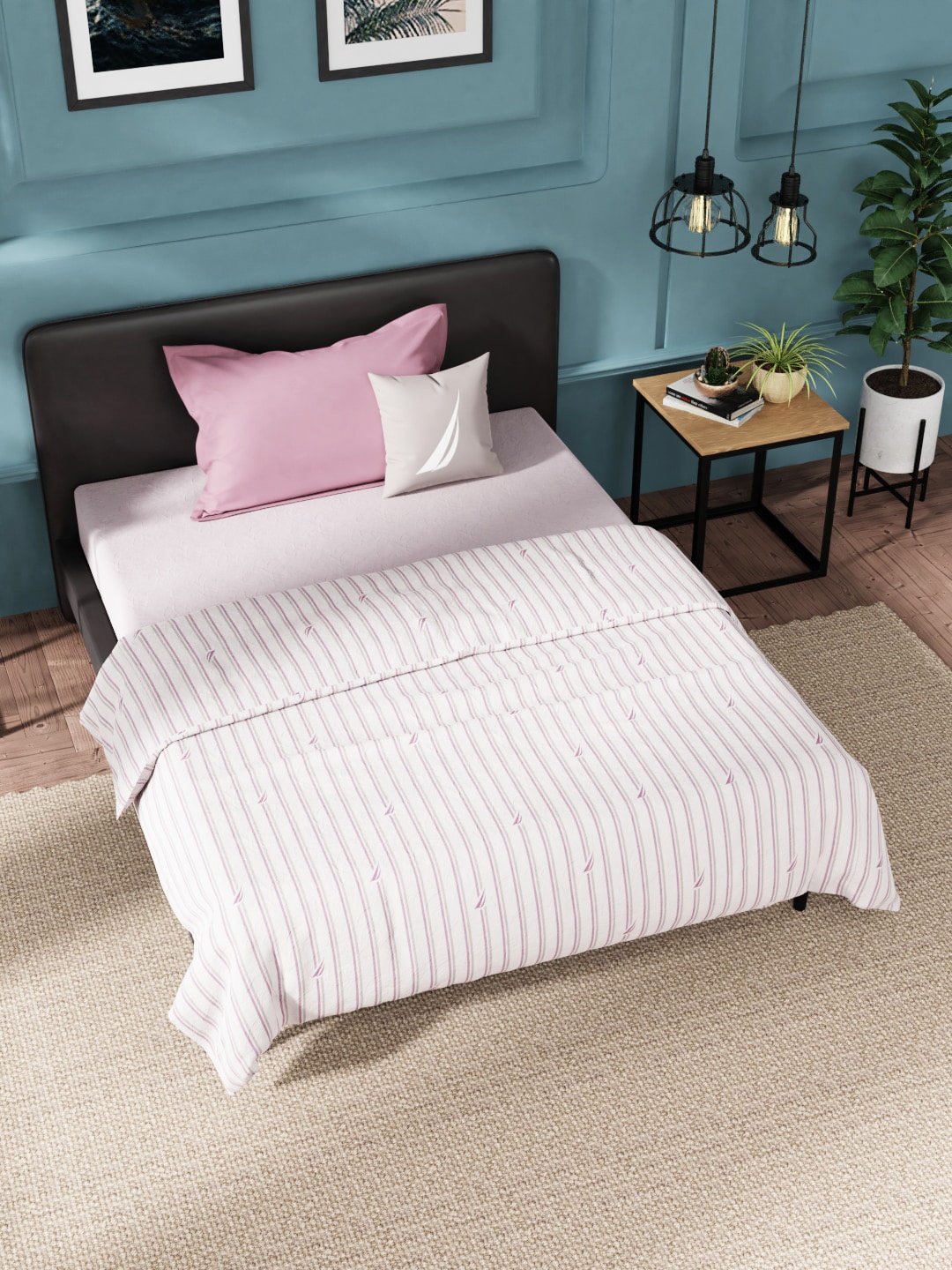 

Nautica White Super Soft 100% Cotton With Pure Cotton Flannel Filling -1pc Single size