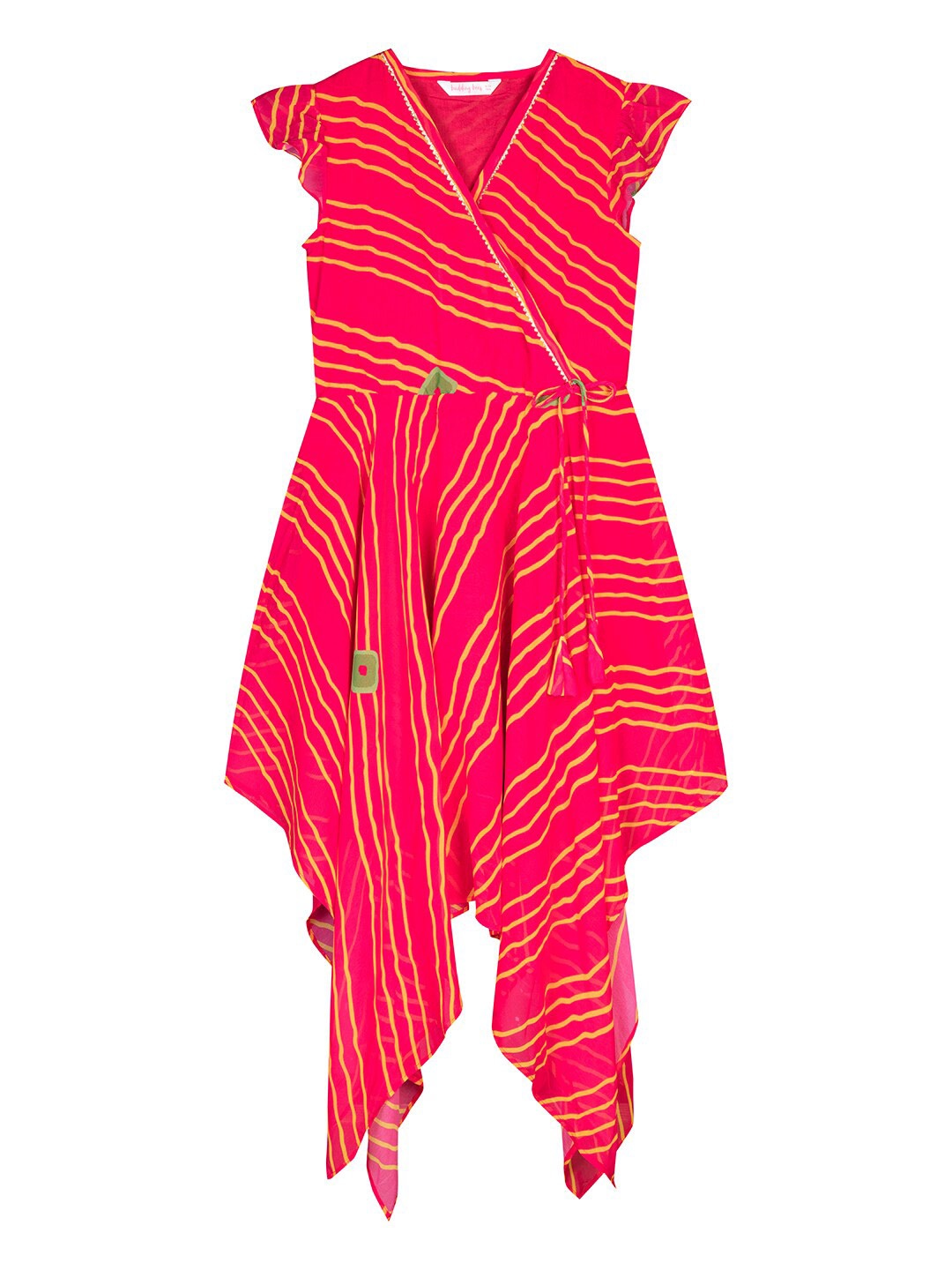 

Budding Bees Red Georgette Dress