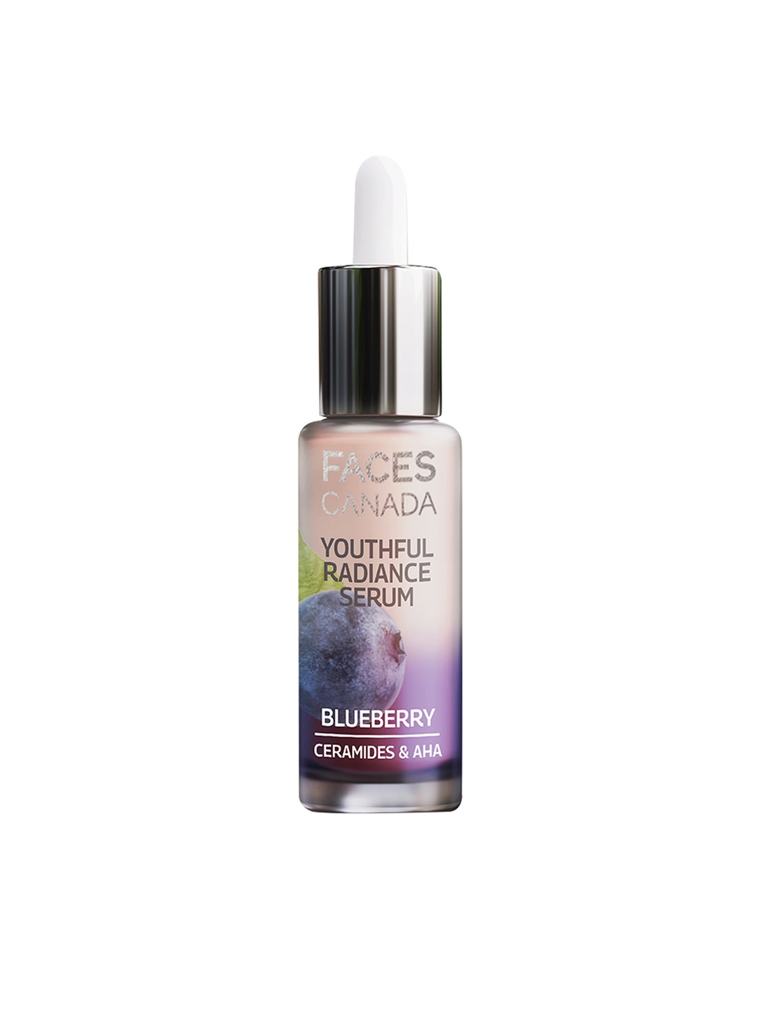 

FACES CANADA Youthful Radiance Serum with Blueberry, Ceramides & AHA - 27 ml, Purple