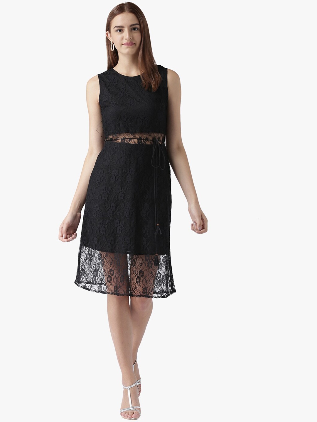 

DODO & MOA Black Net A-Line Dress