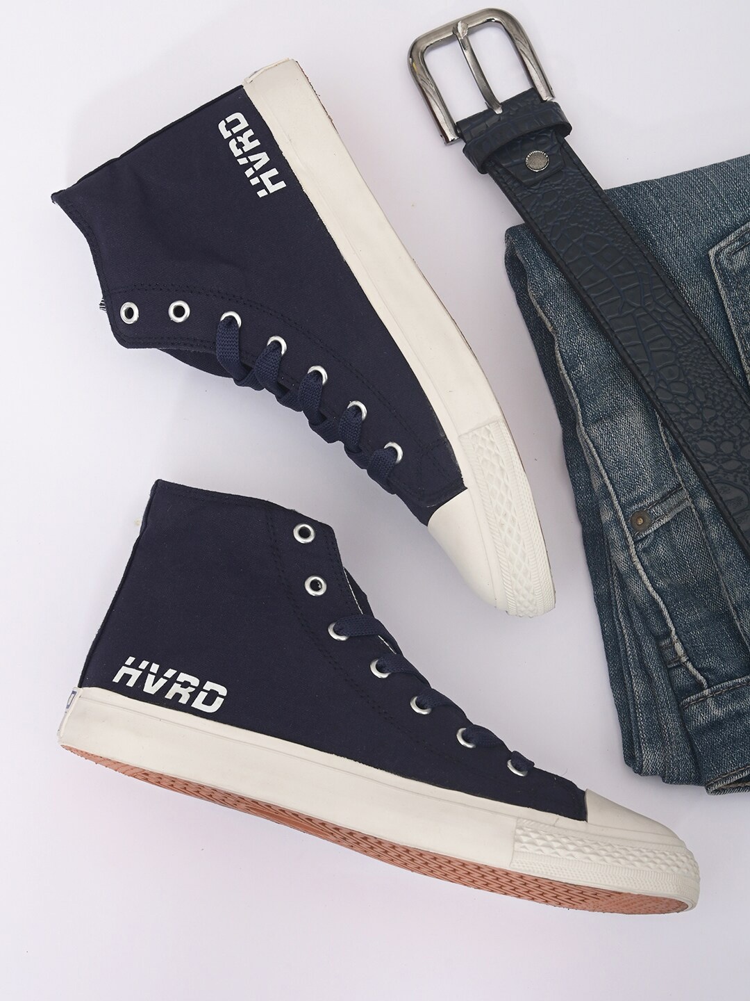

Harvard Men Blue Printed Sneakers