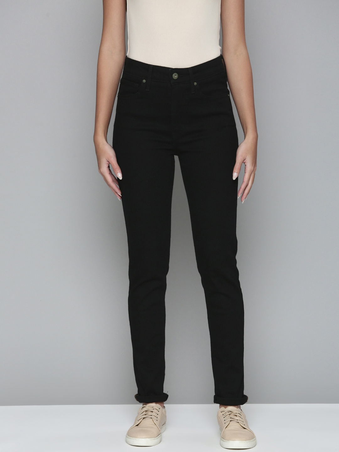 

Levis Women Black 721 Skinny Fit High-Rise Stretchable Jeans