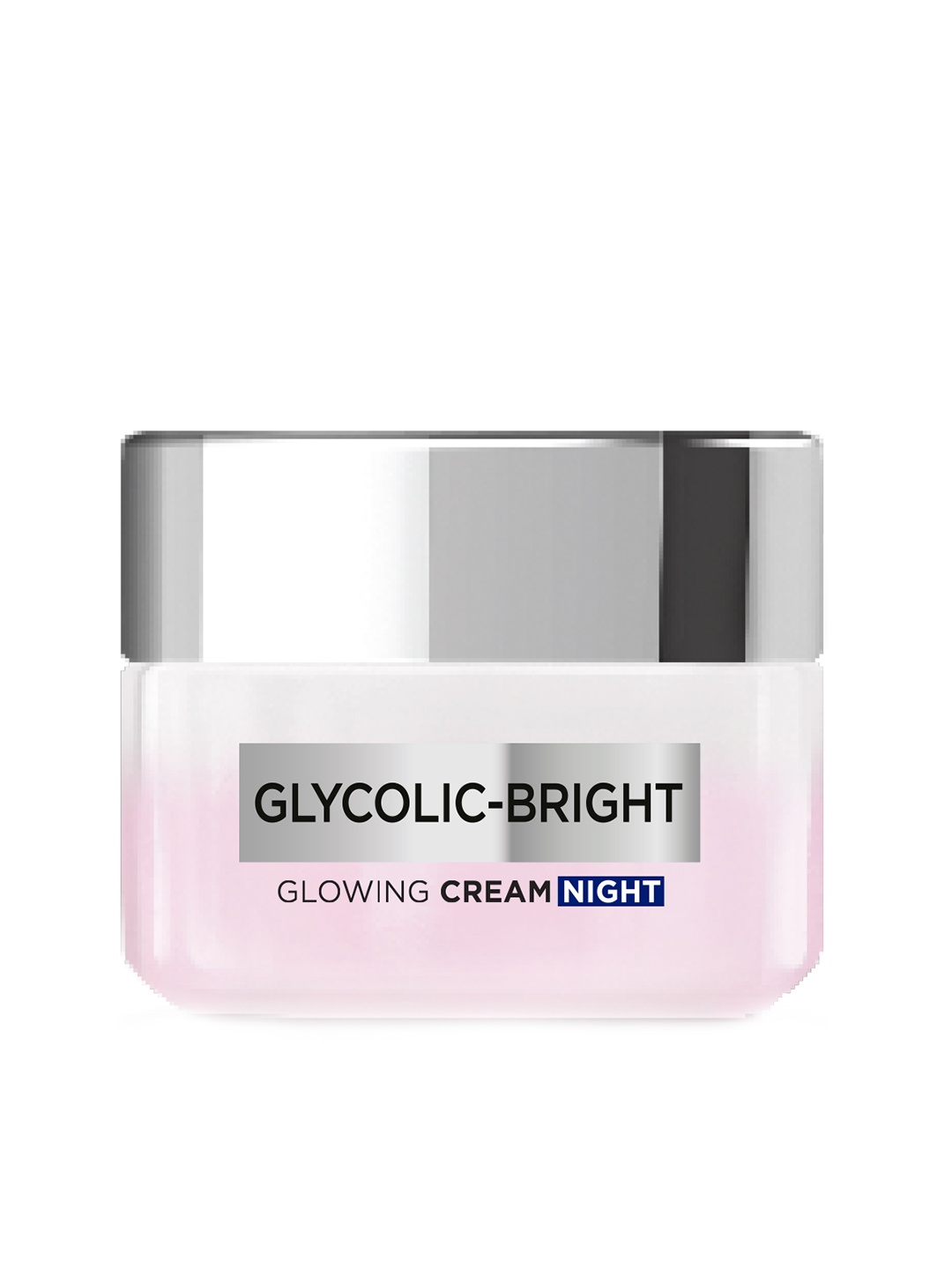 

LOreal Paris Glycolic Bright Glowing Night Cream with Gel-Like Cream Texture - 15 ml, Pink