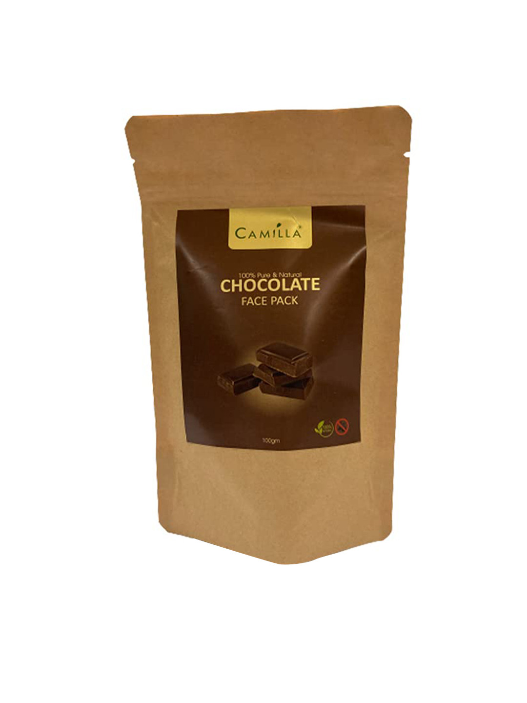 

CAMILLA 100% Pure & Natural Chocolate Face Pack - 100 g, Coffee brown