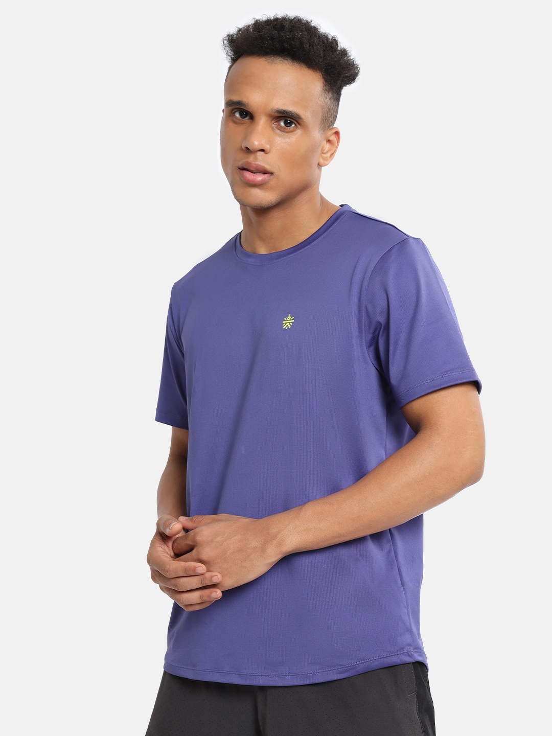 

Cultsport Men Blue Moisture Wicking T-shirt