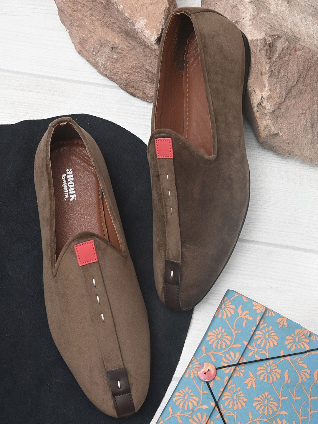 

Anouk Men Brown Solid Slip-On Casual Shoes