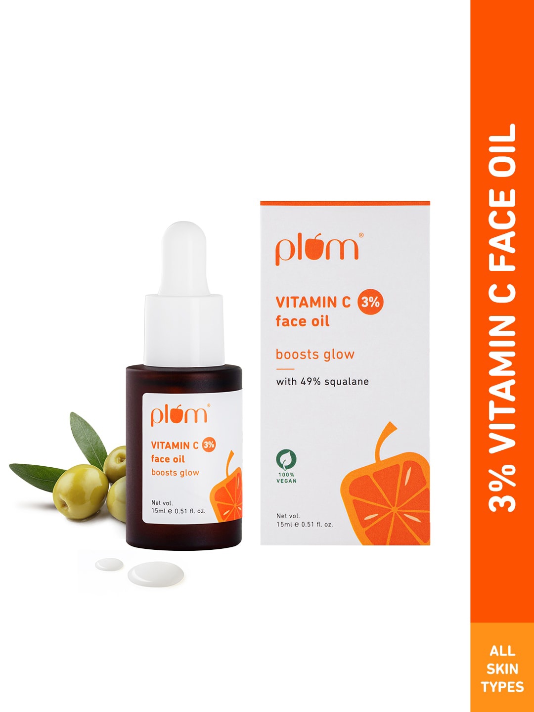 

Plum 3% Vitamin C Face Oil 15ml, Na