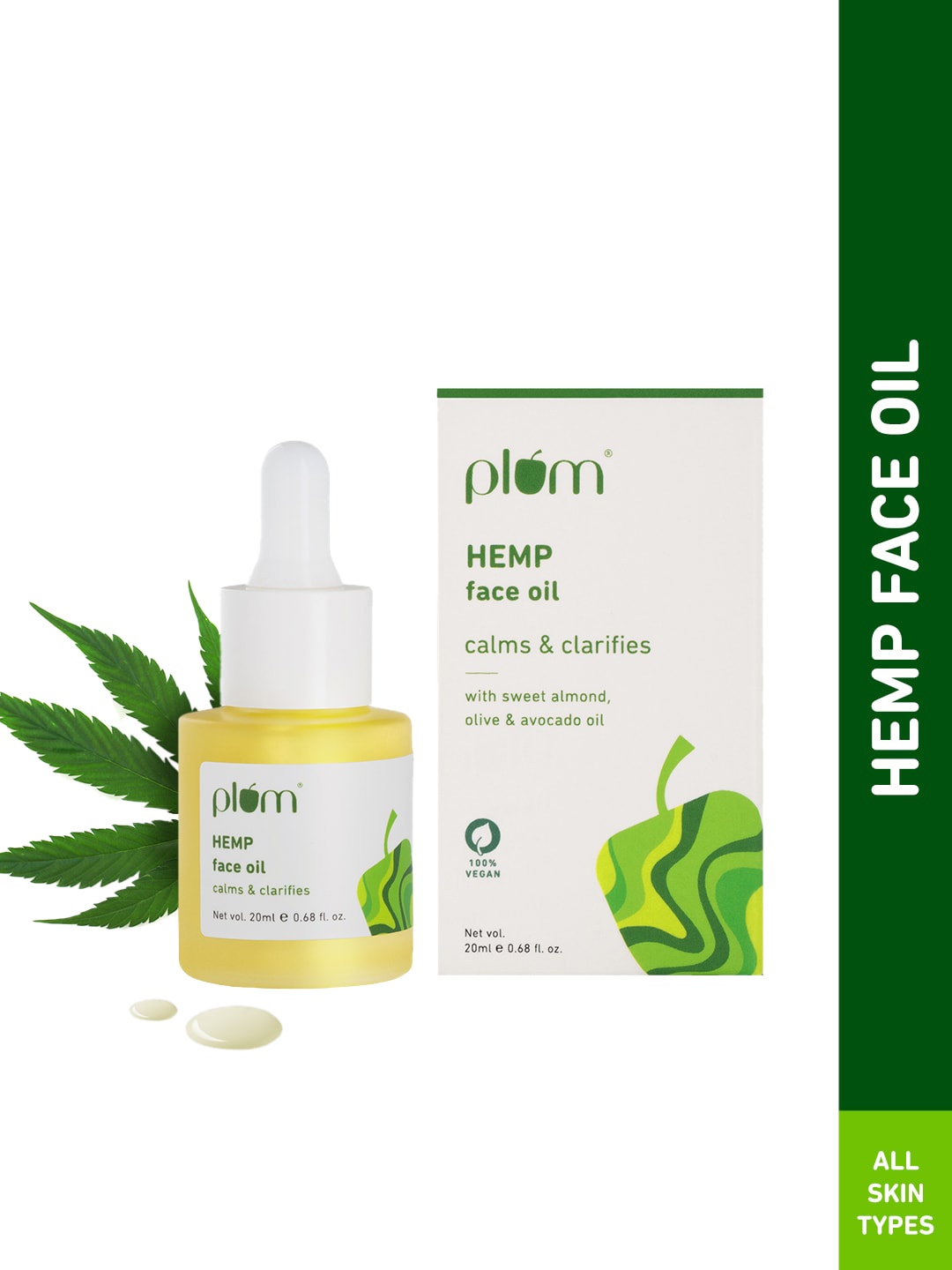 

Plum Hemp Seed Face Oil 20ml, Na